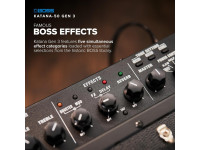 <b>Amplificador Combo BOSS KATANA 50 GEN 3 KTN-50 guitarra elétrica 50 Watts altifalante 12 multi-efeitos porta USB para editar sons em computador</b> <b>Amplificador Combo BOSS KATANA 50 GEN 3 KTN-50 guitarra elétrica 50 Watts altifalante 12 multi-efeitos porta USB para editar sons em computador</b>